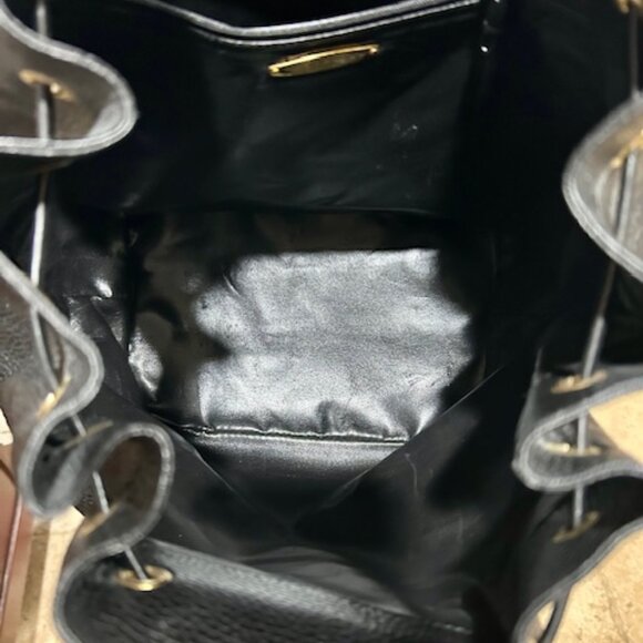 Mark Cross Black Leather Backpack
